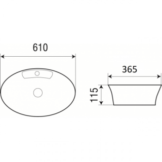 Раковина подвесная WW SK Арт. ELBACH 3203 10000003858